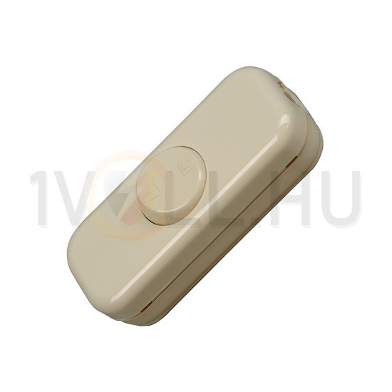 Zsinórközi 1P huzalkapcsoló billentyűs 10A 250V fehér műanyag Kopp - 193601008