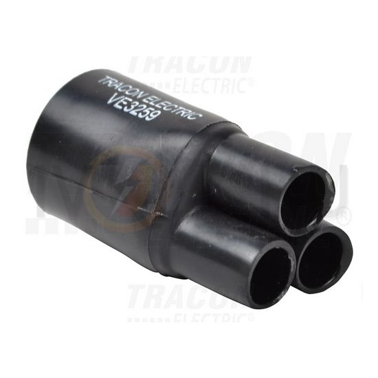 Zsugor végelzáró 3-eres kábelhez 2,5-10mm2 TRACON - VE3259