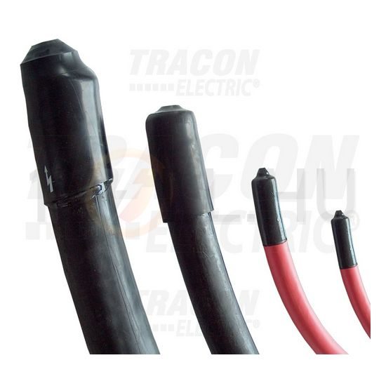 Zsugor véglezáró sapka gyantás 2:1/3:1-zsugor 26mm/ 8mm-átmérő 2,5-25mm2 TRACON - VES208