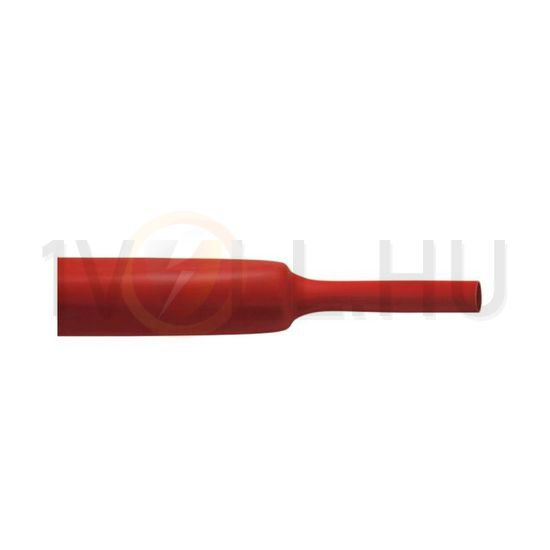 Zsugorcső piros 38.1mm/ 19.1mm-átmérő 1m 2:1-zsugor vékonyfalú melegzsugor SR1F Cellpack - 457330